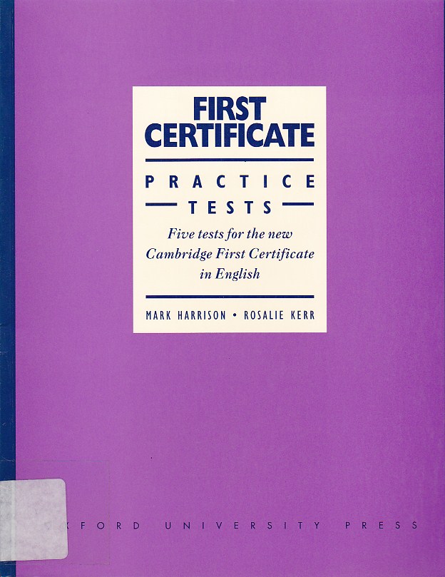 First Certificate Practice Tests 1