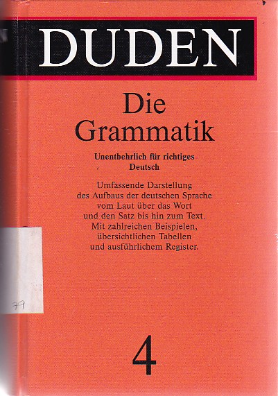 Duden, Grammatik der deutschen Gegenwartssprache