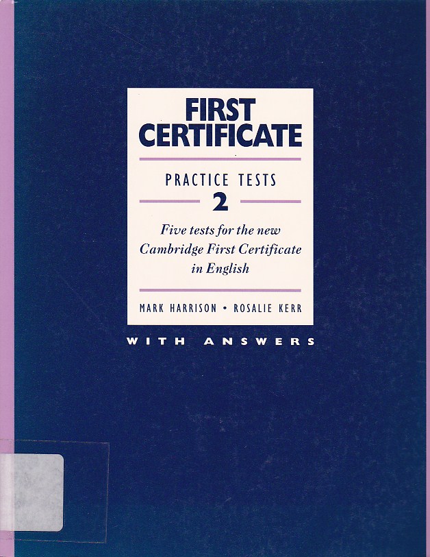 First Certificate Practice Tests 2 with answers